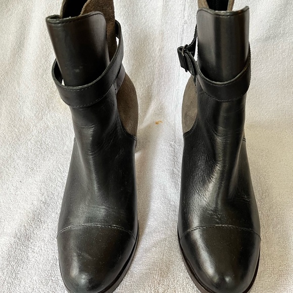 Black/Gray Suede Ankle Boots by Samantha Pleet - Picture 4 of 7